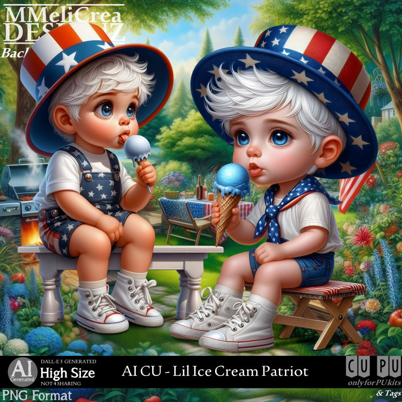 AI - CU Lil Ice Cream Patriot (CU4PU/PNG) AI - CU Lil Ice Cream Patriot (CU4PU/PNG)